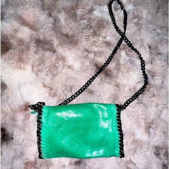 Borse In Pelle Emerald Green Leather Clutch Bag, made in Italy 🇮🇹 - Picture 1 of 16